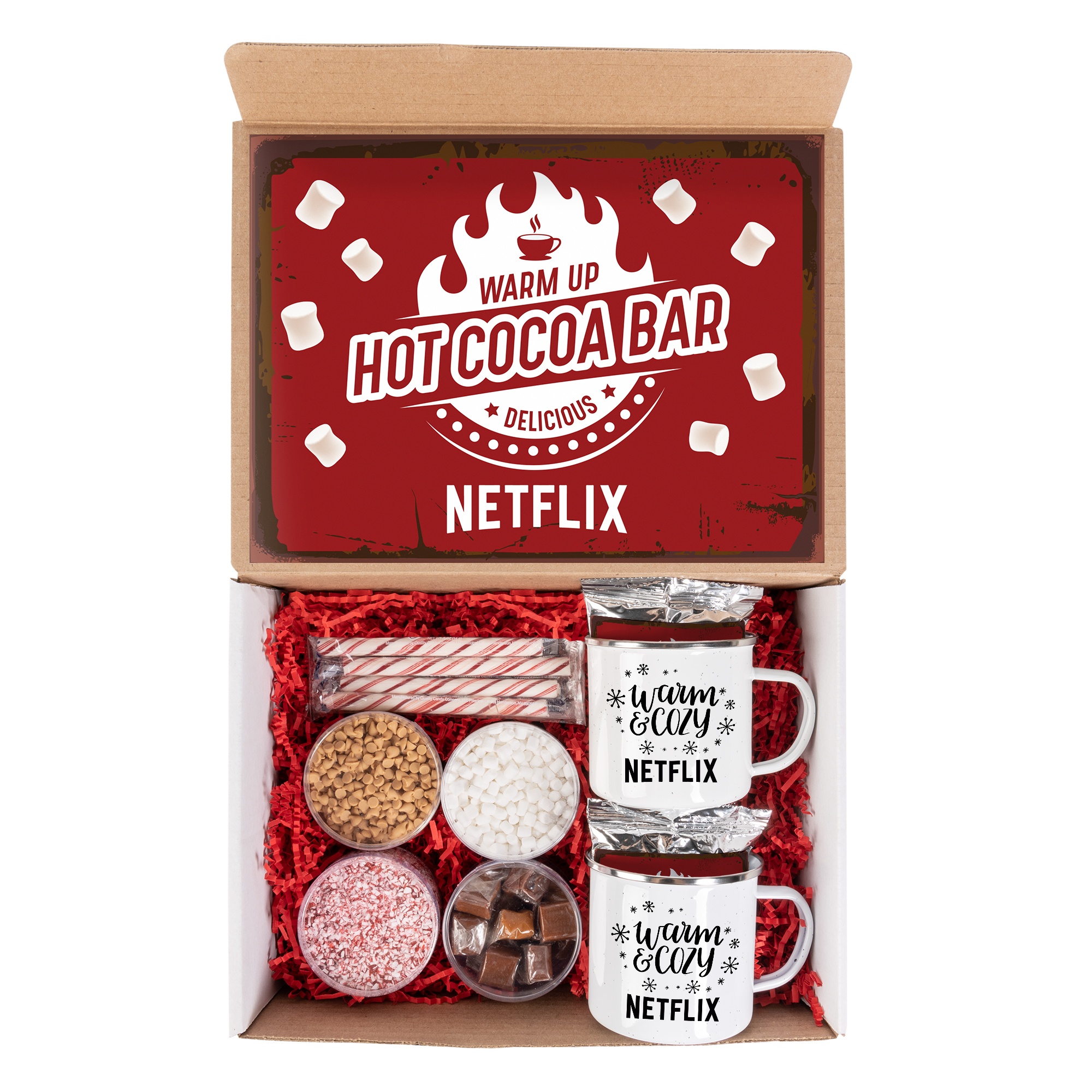 NC Custom Hot Cocoa Bar Kit with 2 Mugs — supplier decoration example