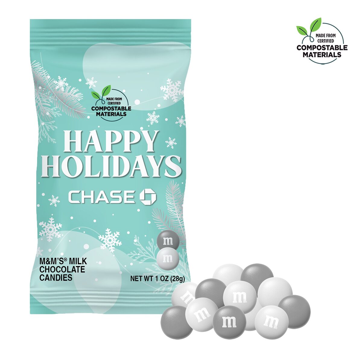 NC Custom M&M’S ECO-Digibag with full-colour branded packaging